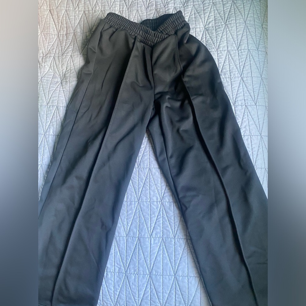 SHEIN black crossover sweatpants, size XS/S